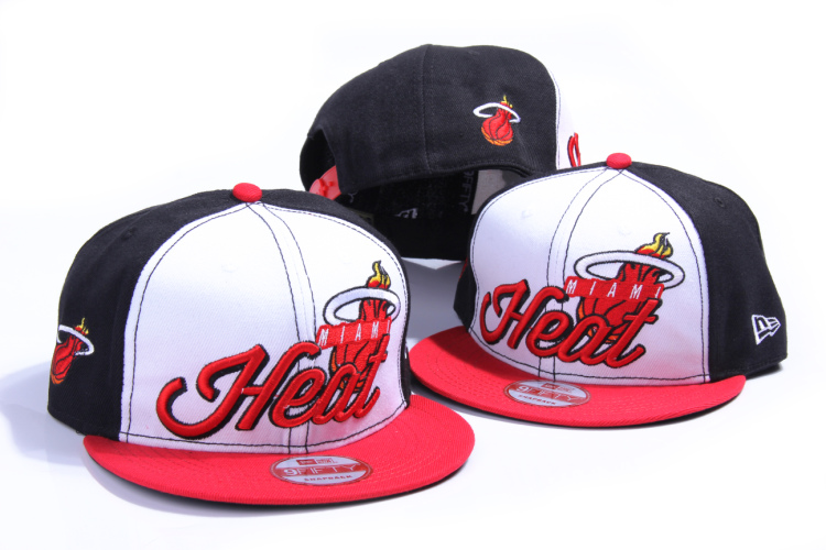 NBA Miami Heat NE Snapback Hat #104